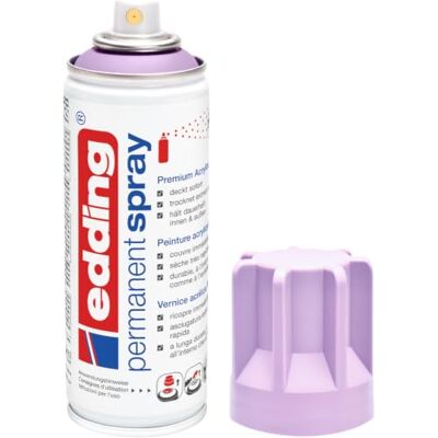 Edding 5200 Spray Permanente, Lavanda Chiara Opaco, 200 Ml, Vernice Acrilica Premium per Dipingere e Decorare Vetro, Metallo, Legno, Ceramica, Plastica, Tela, Smalto Acrilico, Vernice Spray Edding 5200 Spray Permanente, Lavanda Chiara Opaco, 200 Ml, Vernice Acrilica Premium per Dipingere e Decorare Vetro, Metallo, Legno, Ceramica, Plastica, Tela, Smalto Acrilico, Vernice Spray