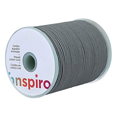 Innspiro 260214 - Filo di cotone cerato Verde/Grigio - Spago Innspiro 260214 - Filo di cotone cerato Verde/Grigio - Spago