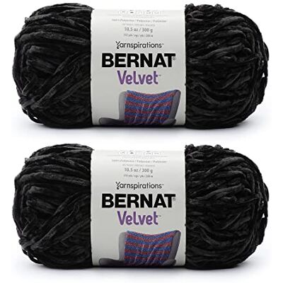 Bernat Filati di velluto merlo – 2 confezioni da 300 g – poliestere – 5 ingombranti – 300 m – maglia e uncinetto Bernat Filati di velluto merlo – 2 confezioni da 300 g – poliestere – 5 ingombranti – 300 m – maglia e uncinetto