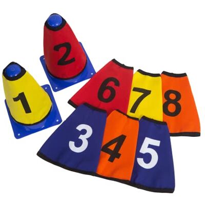 Netsportique Colli di Coni numerati Modo giocoso per favorito la comprensione degli Esercizi Piatti per Il Calcio Netsportique Colli di Coni numerati Modo giocoso per favorito la comprensione degli Esercizi Piatti per Il Calcio