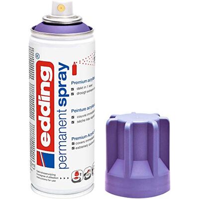 Edding 5200 Spray Permanente, Lilla Opaco, 200 Ml, Vernice Acrilica Premium per Dipingere e Decorare Vetro, Metallo, Legno, Ceramica, Plastica, Tela, Smalto Acrilico, Vernice Spray Edding 5200 Spray Permanente, Lilla Opaco, 200 Ml, Vernice Acrilica Premium per Dipingere e Decorare Vetro, Metallo, Legno, Ceramica, Plastica, Tela, Smalto Acrilico, Vernice Spray