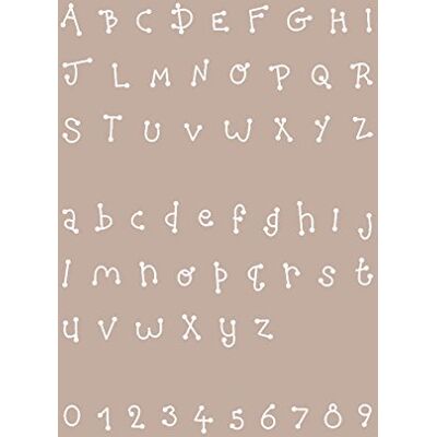 TO-DO Stencil Alfabeto N.12 21X29.7Cm TO-DO Stencil Alfabeto N.12 21X29.7Cm