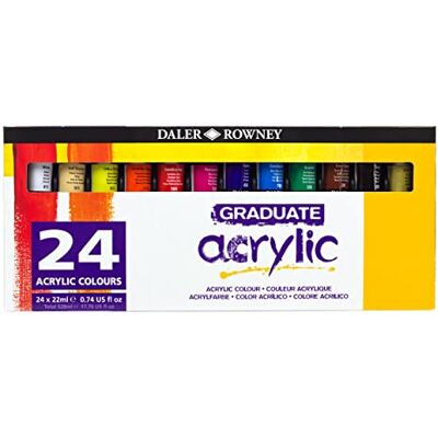 Set di Pitture Acriliche Daler Rowney Graduate - Materiali Artistici Set di Pitture Acriliche Daler Rowney Graduate - Materiali Artistici