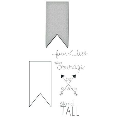 Spellbinders "Fearless, Set, Metallo, Multicolore Spellbinders "Fearless, Set, Metallo, Multicolore