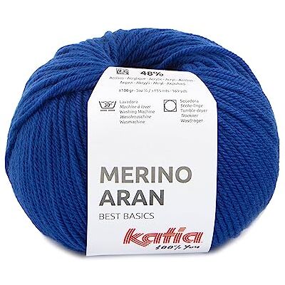 Katıa Merino Aran lana gomitoli da 100 grammi e 155 metri. Blu oltremare (99)) Katıa Merino Aran lana gomitoli da 100 grammi e 155 metri. Blu oltremare (99))