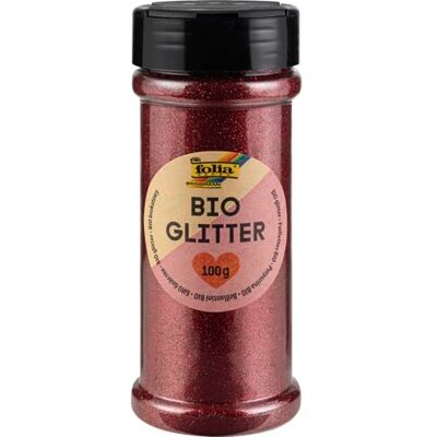 folia -Glitter, 100 g, Organico Rosso, per abbellire e Decorare, Glitter, Red folia -Glitter, 100 g, Organico Rosso, per abbellire e Decorare, Glitter, Red