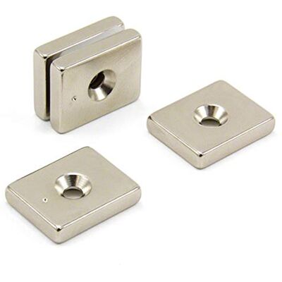 FIRST4MAGNETS N42 Magnete Neodimio Per Arti, Mestieri, Produzione Di Modelli, Fai -Da -Te, Hobby, Ufficio E Casa 25 x 20 x 5mm Di Spessore x 4,5mm C/S 9,8kg Di Tiro Pacchetto Di 4 FIRST4MAGNETS N42 Magnete Neodimio Per Arti, Mestieri, Produzione Di Modelli, Fai -Da -Te, Hobby, Ufficio E Casa 25 x 20 x 5mm Di Spessore x 4,5mm C/S 9,8kg Di Tiro Pacchetto Di 4