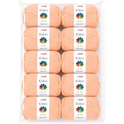 Stafil Colors Set da 10 Gomitoli Colore corallo – 10 Gomitoli da 50 g (500 g Totali) – Lana Acrilica per Uncinetto, Maglia, Amigurumi, Crochet e Lavori Creativi Stafil Colors Set da 10 Gomitoli Colore corallo – 10 Gomitoli da 50 g (500 g Totali) – Lana Acrilica per Uncinetto, Maglia, Amigurumi, Crochet e Lavori Creativi