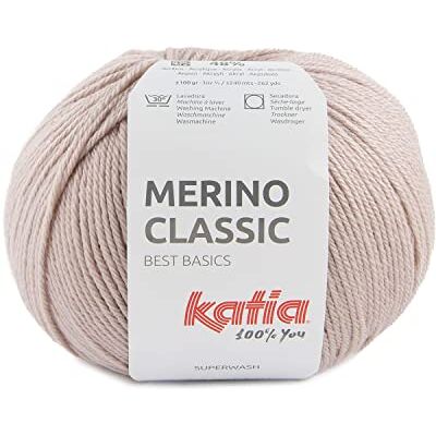 Katıa Merino Classic lana gomitoli da 100 grammi e 240 metri (Rosa Perla 91) Katıa Merino Classic lana gomitoli da 100 grammi e 240 metri (Rosa Perla 91)