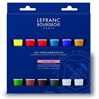 Lefranc Bourgeois Acrilico Fine Assortimento Di 12 Tubi Da 20ml Lefranc Bourgeois Acrilico Fine Assortimento Di 12 Tubi Da 20ml