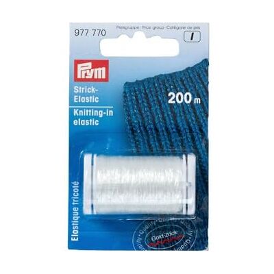 Prym Knitting-in (200 m), nastro elastico trasparente – 1 pezzo Prym Knitting-in (200 m), nastro elastico trasparente – 1 pezzo