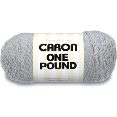Caron Spinrite-Matassa di Filo in Acrilico, 1 kg, Colore: Grigio Caron Spinrite-Matassa di Filo in Acrilico, 1 kg, Colore: Grigio