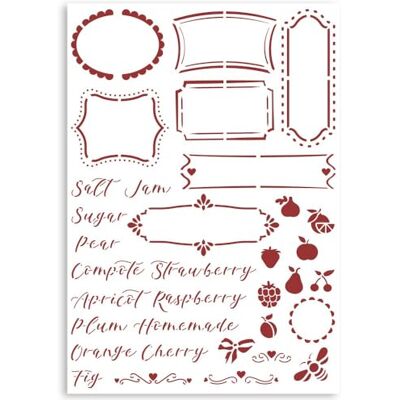Stamperia G Stencil Etichette Casa Granada Stamperia G Stencil Etichette Casa Granada