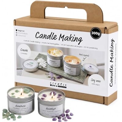 Creativ Mini Craft Kit Candle Making, cream, off white, Soy candles, 1 pack Creativ Mini Craft Kit Candle Making, cream, off white, Soy candles, 1 pack