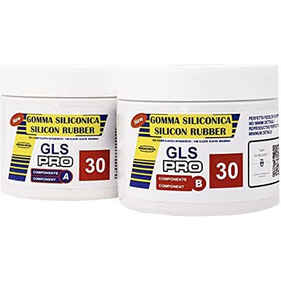 PROCHIMA Gomma Siliconiche Gls-PRO 30 A+B, Rosso, 1 KG PROCHIMA Gomma Siliconiche Gls-PRO 30 A+B, Rosso, 1 KG
