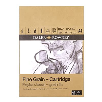 Daler-Rowney - A4 Fine Grain Cartridge Pad - 160gsm - Pad Daler-Rowney - A4 Fine Grain Cartridge Pad - 160gsm - Pad
