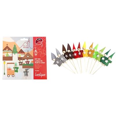 Sodertex LOOLIPO – Lutinini da creare, 24 forme in feltro + 72 perline in legno + 12 adesivi stelle + 24 bruchi + 12 bastoncini 7 x 20 cm kit creativi, attività manuali Sodertex LOOLIPO – Lutinini da creare, 24 forme in feltro + 72 perline in legno + 12 adesivi stelle + 24 bruchi + 12 bastoncini 7 x 20 cm kit creativi, attività manuali