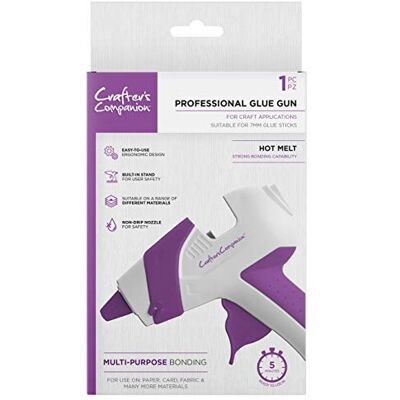 Crafter's Companion Professional Hot Melt Glue Gun per progetti di creazione, Bianca, Taglia unica Crafter's Companion Professional Hot Melt Glue Gun per progetti di creazione, Bianca, Taglia unica