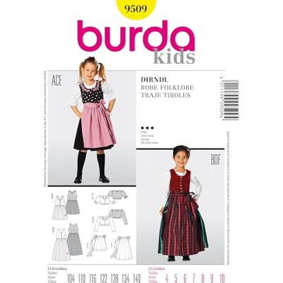 burdastyle Burda Cartamodello per Abito Folklore, Dimensioni: 19 x 13 cm (Lingua Inglese) burdastyle Burda Cartamodello per Abito Folklore, Dimensioni: 19 x 13 cm (Lingua Inglese)