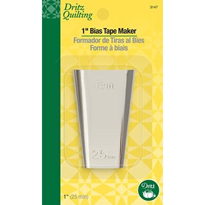 Dritz Bias Tape Maker Nastro sbieco per trapuntatura, 2,5 cm, Argento, 2.54 cm Dritz Bias Tape Maker Nastro sbieco per trapuntatura, 2,5 cm, Argento, 2.54 cm