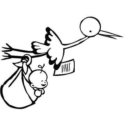 Aladine tampone G cigogne e bambino Aladine tampone G cigogne e bambino