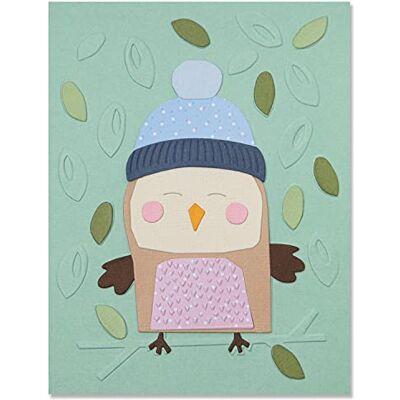 Sizzix Cartella per goffratura Impresslits Cozy Owl di Jennifer Ogborn Capitolo 3 2022, Multicolor, One Size Sizzix Cartella per goffratura Impresslits Cozy Owl di Jennifer Ogborn Capitolo 3 2022, Multicolor, One Size
