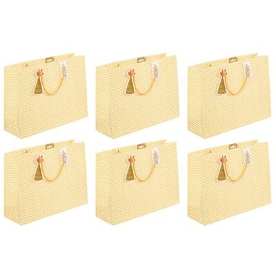 Eurowrap Pack 6 sacchetti regalo per adulti 37,3x11,8x27 Eurowrap Pack 6 sacchetti regalo per adulti 37,3x11,8x27