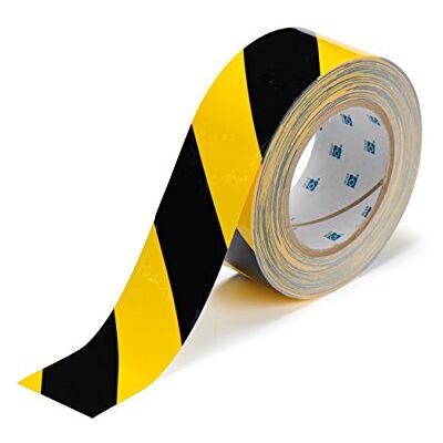 Brady Nastro a Strisce Rigide, 50.80mm x 30.48m, Nero Giallo Brady Nastro a Strisce Rigide, 50.80mm x 30.48m, Nero Giallo