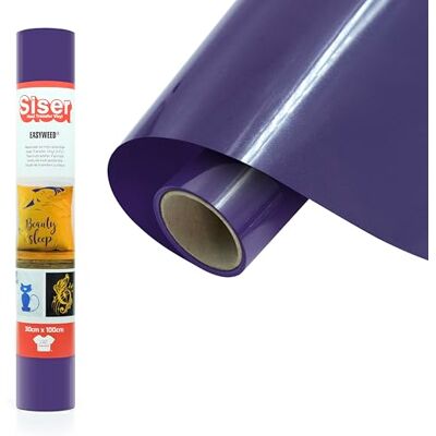 SISER ® EasyWeed® Viola, 30cm x 1mt, vinile termotrasferibile termoadesivo per personalizzare i tessuti, hobby creativi, certificato VeganOk e Oeko-Tex standard 100 classe I. SISER ® EasyWeed® Viola, 30cm x 1mt, vinile termotrasferibile termoadesivo per personalizzare i tessuti, hobby creativi, certificato VeganOk e Oeko-Tex standard 100 classe I.