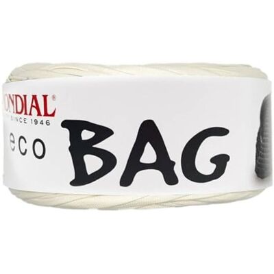 Mondial Eco Bag FETTUCCIA ECOPELLE Gomitolo di colore PANNA Cod. 601 ideale per realizzazione borse, accessori, sottopiatti, cestini, bijoux 300 grammi 135 metri Mondial Eco Bag FETTUCCIA ECOPELLE Gomitolo di colore PANNA Cod. 601 ideale per realizzazione borse, accessori, sottopiatti, cestini, bijoux 300 grammi 135 metri