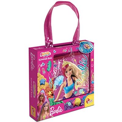Liscianigiochi - Barbie Glitter Summer Shopper Sand Bag 500 g, Colore, Liscianigiochi - Barbie Glitter Summer Shopper Sand Bag 500 g, Colore,