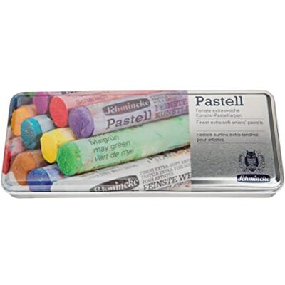 Schmincke Pastel Metal, scatola vuota per la selezione individuale per 11 pastelli, Pastelli sopraffini extra-morbidi per artisti Schmincke Pastel Metal, scatola vuota per la selezione individuale per 11 pastelli, Pastelli sopraffini extra-morbidi per artisti