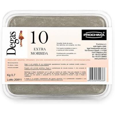 PROCHIMA , (Extra Morbida), Plastilina di Uso Professionale a Base di Cere, Ideale per Realizzare Modelli e Sculture, Non Deforma, Non Screpola e Non Ritira, Versatile, Facile da Usare, 700 gr PROCHIMA , (Extra Morbida), Plastilina di Uso Professionale a Base di Cere, Ideale per Realizzare Modelli e Sculture, Non Deforma, Non Screpola e Non Ritira, Versatile, Facile da Usare, 700 gr