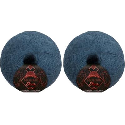 BambooMN JubileeYarn Mohair Elixir Gomitolo di filato misto lana da 50 g/matassa, Adios Mother, 2 gomitoli BambooMN JubileeYarn Mohair Elixir Gomitolo di filato misto lana da 50 g/matassa, Adios Mother, 2 gomitoli