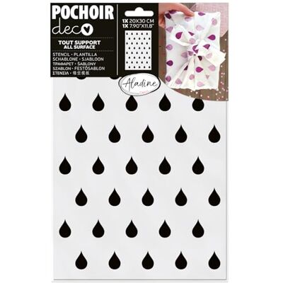 Aladine Stencil Deco tessile Abbigliamento Gocce Aladine Stencil Deco tessile Abbigliamento Gocce