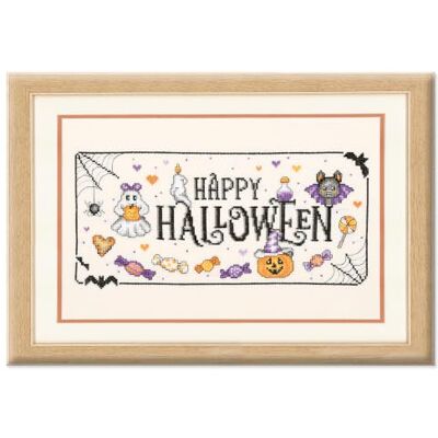 Vervaco Kit Punto Croce Contato FELICE HALLOWEEN Decorativi Per Pareti 33 x 17 cm Set Fai Da Te Creativo Adulti Ricamo Casa Decor Arte Da Parete Kit Per Hobby Cross Stitch Vervaco Kit Punto Croce Contato FELICE HALLOWEEN Decorativi Per Pareti 33 x 17 cm Set Fai Da Te Creativo Adulti Ricamo Casa Decor Arte Da Parete Kit Per Hobby Cross Stitch