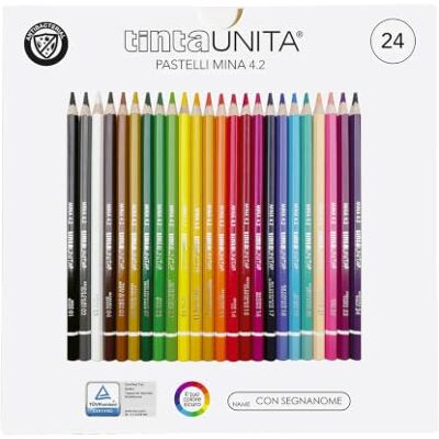 Disney Pool Over Tintauni 040700.02 Pastelli Tinta Unita da 24 Mina, 4 mm Disney Pool Over Tintauni 040700.02 Pastelli Tinta Unita da 24 Mina, 4 mm