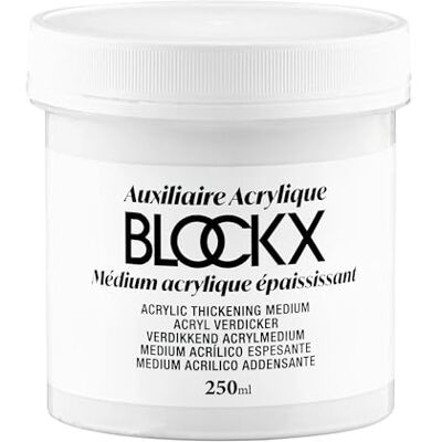 Blockx 30611BXC ausiliari per pittura acrilica Medium acrilico ispessente 250ml Blockx 30611BXC ausiliari per pittura acrilica Medium acrilico ispessente 250ml