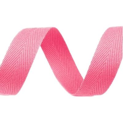 cyclingcolors Nastro in twill di cotone larghezza 20mm x lunghezza 50m, rosa chiaro cyclingcolors Nastro in twill di cotone larghezza 20mm x lunghezza 50m, rosa chiaro