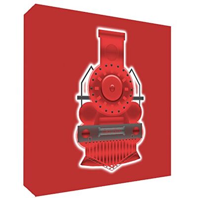 ART Traina6Blk-09It Treno Annata Token Decorativo in Acrilico, Levigatura a Diamante, Disegno Illustrativo, Rosso, 10.5x14.8x2cm ART Traina6Blk-09It Treno Annata Token Decorativo in Acrilico, Levigatura a Diamante, Disegno Illustrativo, Rosso, 10.5x14.8x2cm