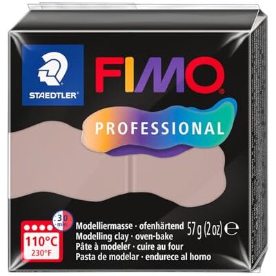 Staedtler FIMO professional 8040 Pasta per modellare il forno, appositamente progettata per professionisti e artisti, prodotto singolo, tortora, 8040-87 Staedtler FIMO professional 8040 Pasta per modellare il forno, appositamente progettata per professionisti e artisti, prodotto singolo, tortora, 8040-87
