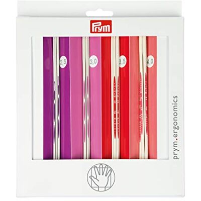 Prym Ergonomics Set di Ferri da Maglia - 20 cm, 2,5-4mm, 4 Taglie Prym Ergonomics Set di Ferri da Maglia - 20 cm, 2,5-4mm, 4 Taglie