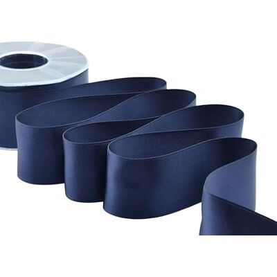 Furlanis Nastro Doppio Raso, Tessuto Italiano Blu Notte, 48 mm x 25 m Furlanis Nastro Doppio Raso, Tessuto Italiano Blu Notte, 48 mm x 25 m