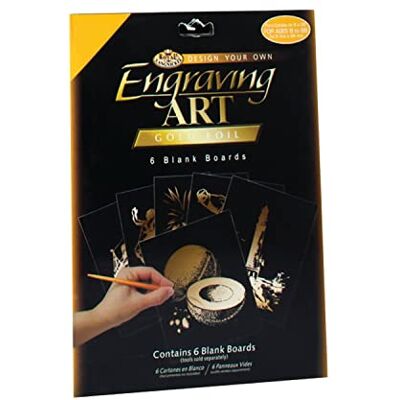 Pracht Creatives Hobby Royal & Langnickel Set di Immagini da Grattare per l'Autocreazione, Oro, 6 Pezzi, Immagini da Grattare per Bambini e Adulti Pracht Creatives Hobby Royal & Langnickel Set di Immagini da Grattare per l'Autocreazione, Oro, 6 Pezzi, Immagini da Grattare per Bambini e Adulti