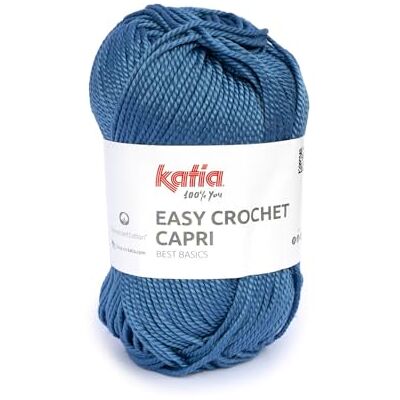 Katıa EASY CROCHET CAPRI di in gomitoli da 50 grammi e 85 metri. (108 Tejano) Katıa EASY CROCHET CAPRI di in gomitoli da 50 grammi e 85 metri. (108 Tejano)