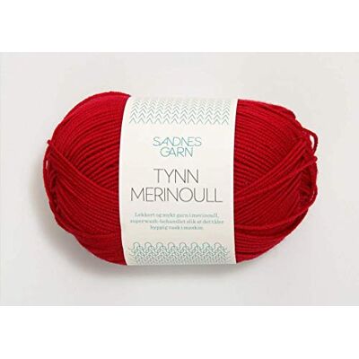 Sandnes Garn Tynn Merino ull col.4219 rosso circa 175 m 50 g Sandnes Garn Tynn Merino ull col.4219 rosso circa 175 m 50 g