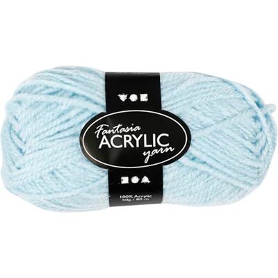 Creativ Fantasia Filato acrilico, misura: L, 80 m, azzurro, 50 g Creativ Fantasia Filato acrilico, misura: L, 80 m, azzurro, 50 g