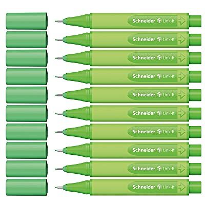 Schneider , Link-It 191201, pennarelli fini, confezione da 10 Standard highland-green Schneider , Link-It 191201, pennarelli fini, confezione da 10 Standard highland-green