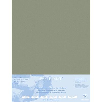 Clairefontaine Ref Tavola con passepartout (5 fogli) 1800 micron 50 x 70 cm Colore marrone Appositamente formulata per l'uso con pastelli Clairefontaine Ref Tavola con passepartout (5 fogli) 1800 micron 50 x 70 cm Colore marrone Appositamente formulata per l'uso con pastelli