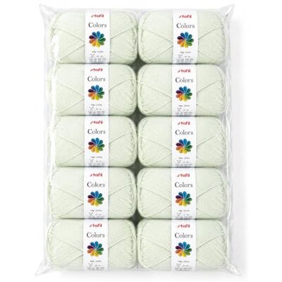 Stafil Colors Set da 10 Gomitoli Colore giada – 10 Gomitoli da 50 g (500 g Totali) – Lana Acrilica per Uncinetto, Maglia, Amigurumi, Crochet e Lavori Creativi Stafil Colors Set da 10 Gomitoli Colore giada – 10 Gomitoli da 50 g (500 g Totali) – Lana Acrilica per Uncinetto, Maglia, Amigurumi, Crochet e Lavori Creativi